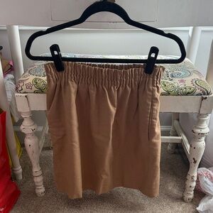 J. Crew Tan Wool Mini Skirt